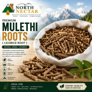 NorthNectar Premium Mulethi Roots (Licorice Root) from the Himalayan region of Pakistan.