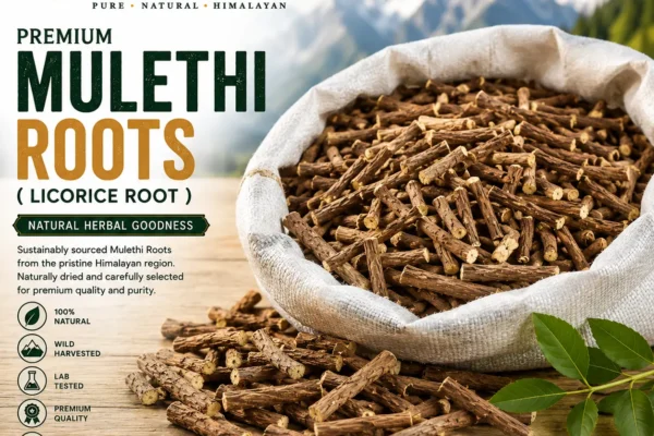NorthNectar Premium Mulethi Roots (Licorice Root) from the Himalayan region of Pakistan.