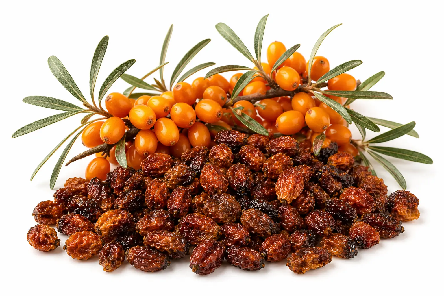 NorthNectar Premium Dried Sea Buckthorn Berries from the Himalayan region of Pakistan