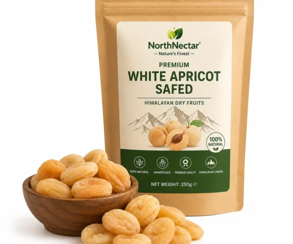 NorthNectar Premium White Apricot Safed Himalayan dried apricot from Northern Pakistan